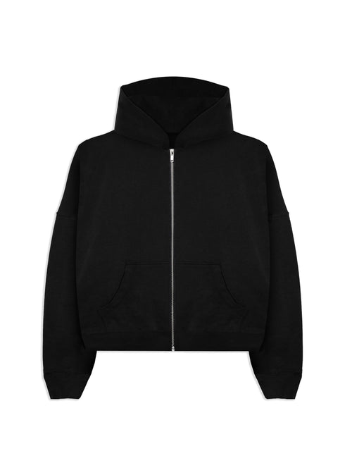 CROP ZIP HOODIE