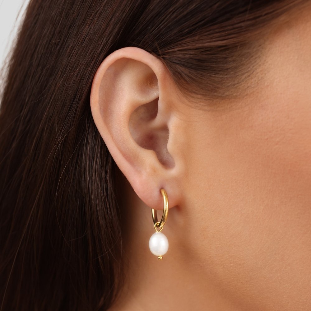 Bella – Boucles d’oreilles en perles d’eau douce